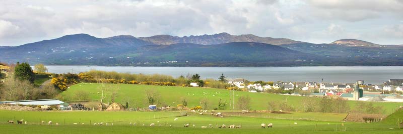 Bankhead Cottages Swilly panorama, Buncrana, inishowen, Donegal, Ireland