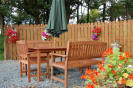 patio area of Fern Cottage, Churchill, Donegal