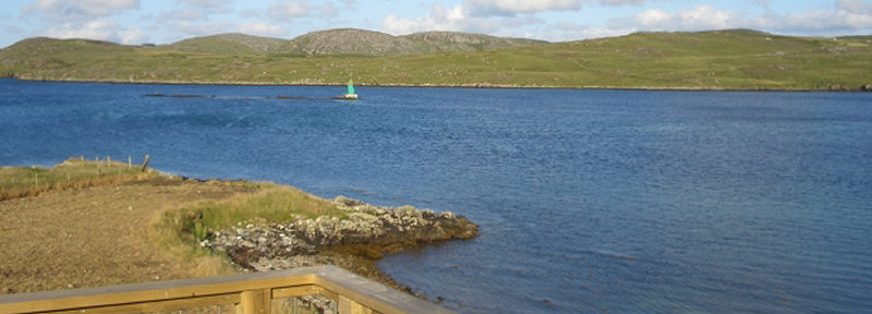 view from wood deck area of Inverbeg