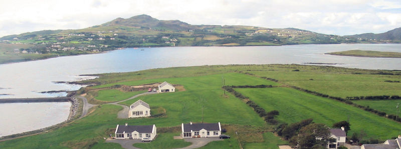 Panoramic seaview to front of Island Roy Cottages