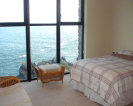 Bedroom with superb sea views