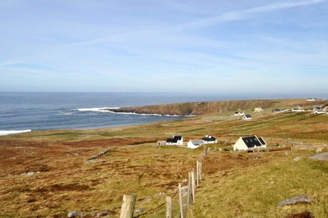 The holiday home overlooks the Bloody Foreland Headland