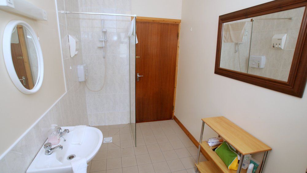 The large ensuite shower room