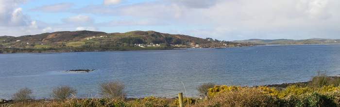 view over Mulroy Bay from Rockhill Park, Kerrykeel, Donegal, Ireland