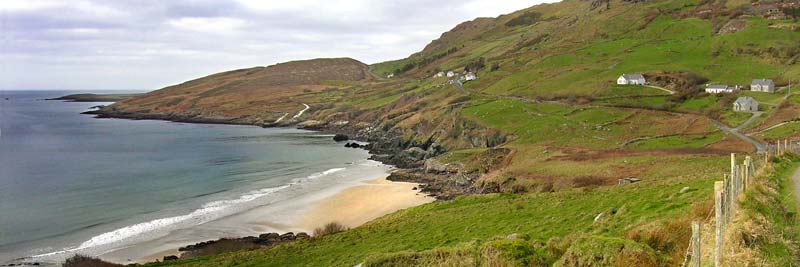 Panorama - Croaghbeg Cottages, Kilcar, Donegal, Ireland.